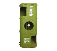 MagiDeal Cuccia per Gatti, rifugio Accogliente, rifugio Portatile, Cuccia per Animali Domestici con Palla appesa e Giocattolo per Gatti Multipli Che dormono, Verde, 3 Livelli