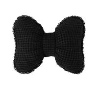 MagiDeal Cuscino con Fiocco, Cuscino da Comodino, Ornamento, centrotavola Moderno, Supporto per la Schiena, per Divano, Ufficio, Studio, Divano, Auto, Nero