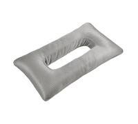 MagiDeal Cuscino per Piercing All'orecchio, Portatile, con Fodera Rimovibile, Ergonomico, Traspirante, con Foro per Dormire sul Lato, Grigio