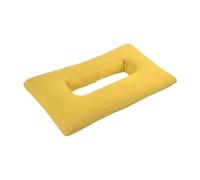 MagiDeal Cuscino per piercing all'oreco con foro, protezione ergonomica traspirante, imbottitura rilassante, comodo per dorme di lato, Giallo