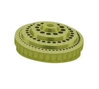 MagiDeal Custodia porta punte da trapano con 100 fori, supporto per punte per levigatura unghie, scatola di immagazzinaggio vuota, ordinata e girevole, Verde Chiaro
