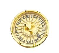MagiDeal Dadi della Roulette Roulette in Metallo D20 Forniture per Feste con Confezione Regalo Dadi rotanti Dadi da Gioco di Ruolo per Feste di Carnevale Bar, Oro