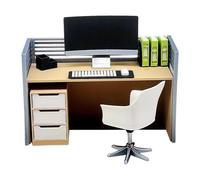 MagiDeal Decorazioni per Case delle Bambole, Giocattoli per Giochi di Ruolo, scrivania per Computer in Miniatura, Simulazione 1:12, Piccoli Oggetti da, Set B