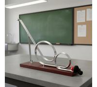 MagiDeal Dimostratore di Fisica Esperimento Centrifuga Modello Roller Coaster Struttura Solida Base in Legno Assemblaggio Manuale Adatto per Studio Della Laboratori Scolastici