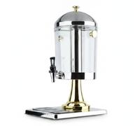 MagiDeal Dispenser di Succo Distributore di Bevande Contenitore per Bibite Erogatore a Doppia Camera con Base Stabile E Componenti Facili da Pulire Adatto a, Gold, B Single 8L