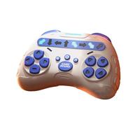 MagiDeal Dispositivo Portatile per Giochi Ritmici, attività a Spinta per Il Gioco Sensoriale, Giocattolo Coinvolgente per Tutte Le età, Blu