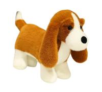 MagiDeal Dog Toy Cartoon Animal Decor Creative Ornment Realistic Huging Giocattolo di Peluche per Adolescenti Bambini Bambini, Marrone Chiaro