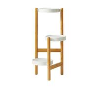 MagiDeal Espositore per Piante Espositore per Fiori a 3 Livelli Espositore da Pavimento Espositore per Piante per Balcone Ufficio Interno Patio Esterno, Altezza 65.5 Cm