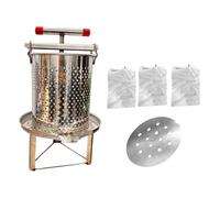 MagiDeal Estrattore per la pressatura del, Pratico torchio per Vino in Acciaio Inossidabile, per la Produzione di Vino per Olio, Succo di, 3 Maglie di Filtrazione