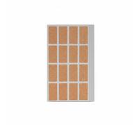 MagiDeal Etichette Adesive Impermeabili Scrivibili in PVC per Barattoli Scatole Cassetti E Contenitori Rimozione Pulita E Veloce Adatte a Organizzazione Cucina Casa, 6 Fogli 96 Etichette