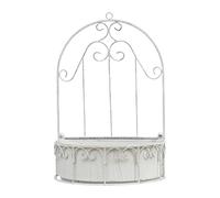 MagiDeal Fioriera sospesa a Parete Staccabile, Decorazione Multifunzionale per Balcone, Giardino e Patio, 11,8x17,7 Pollici, Bianco