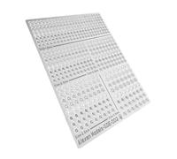 MagiDeal Foglio per Incisione su Metallo 3,54x2,76 Pollici Piastra per Incisione su Modello Accessori per Hobby Fai da Te Facile da Usare Modelli di Modelli, per Fg Gde002