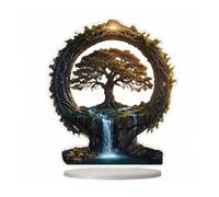 MagiDeal Fontana d'Acqua da Tavolo 2D, Decorazione in Acrilico, da Scrivania, Oggetto da Collezione per Le FESTIVITÀ.