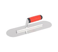 MagiDeal Frattone per Cartongesso Spatola per Stucco Cazzuola Da Muratore Attrezzo per Intonaco con Testa Arrotondata in Acciaio Inossidabile Adatto per Lavor, 35 cm x 10 cm
