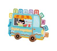 MagiDeal Giocattoli educativi libri tranquilli dell'apprendimento in età prescolare abbinamento dei libri di adesivi cognitivi per bambini giocattoli per, Numero, 19.6x14cm