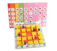 MagiDeal Gioco di Memoria per Bambini Gioco da Tavolo in Legno con Coperchi Ribaltabili E Immagini Guida Migliora Attenzione Riconoscimento Visivo E Memoria, Grande
