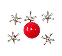 MagiDeal Gioco E Palla, Ideali per Riempire Le Calze di Natale O Come Souvenir per Una Festa di Pasqua, 6 Pezzi Argento