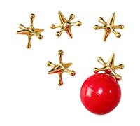 MagiDeal Gioco E Palla, Ideali per Riempire Le Calze di Natale O Come Souvenir per Una Festa di Pasqua, 6 Pezzi Oro