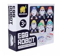 MagiDeal Gioco Educativo Bambini Robot Gioco da Tavolo in Legno Abbinamento Espressioni Gioco di Attività di Apprendimento Comunicazione Coordinazione Adatto a Bambini E Famiglie