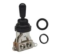 MagiDeal Interruttore a levetta a 3 vie per chitarra elettrica Sostituisci accessori per strumenti musicali Interruttore selettore pickup, Dado Esagonale Nero