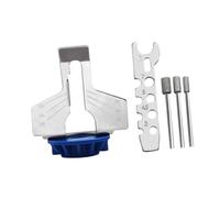 MagiDeal Kit di Accessori per affilatura seghe con Guida angolare, Righello per, Chiave, Robusto Accessorio per Utensili rotanti per Giardinaggio, Blu