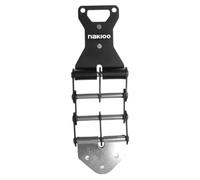 MagiDeal Kit di conversione per fibbia per cintura portautensili, sostituzione per asse in acciaio inossidabile, clip per catena in lega di alluminio multiuso, Nero