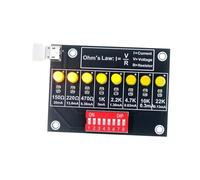 MagiDeal Kit di Esercitazione per la Saldatura Fai da Te, Scheda di apprendimento per resistori, Formazione didattica Elettronica, Kit di Saldatura sulla Legge