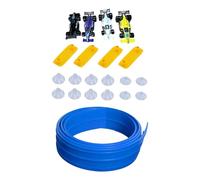 MagiDeal Kit di Pista Anti-Corsa Flessibile Piedi con Ventose per l'apprendimento della Fisica, Accessori Professionali, Design a Due corsie