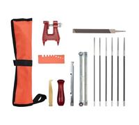 MagiDeal Kit File di Catene, utensile a traghetto, Strumento di affilatura della Catena Maniglia Set di File Rotondi Kit di affiliazione della Catene per casa