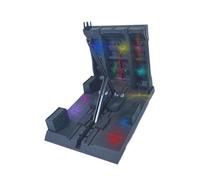 MagiDeal Kit Modello Base espositivo ad Incastro, espositore Illuminato, Regalo di inaugurazione della casa, Arredamento per la casa, Robot trasformabile, 15.5 Cm X 22 Cm X