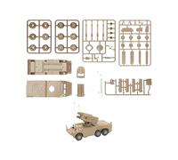 MagiDeal Kit Modello di Veicolo blindato in Scala 1:72, assemblaggio 4D, Simulazione di Veicoli in Miniatura, Auto Giocattolo, Camion Giocattolo per la casa, Giallo