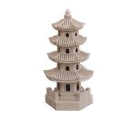 MagiDeal Lampada a Pagoda Stile Cinese | Statua a Pagoda con Lanterna, Durevole, Lanterna con Finestre Traforate, per Cortile, Patio