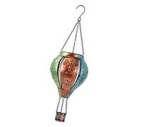 MagiDeal Lanterna Forma di Mongolfiera, Decorazione da Giardino, Regalo, Facile da installare, Lampada Solare da Appendere, Lampada da Esterno per