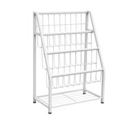 MagiDeal Libreria per bambini, espositore, organizer, scaffali, camera dei bambini, robusta libreria in metallo, scaffale per libri da leggere, libri, 4 Livelli