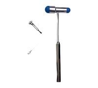MagiDeal Martelli per test neurologici per riflessi, martelli per test del riflesso rotuleo, forniture mediche, strumento di portatile con spazzola integrata, Blu