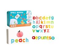 MagiDeal Match Letter Spelling Games attività di apprendimento dei Giocattoli educativi See e Spell Learning Toy for Boys Girls Preschool