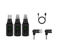 MagiDeal Microfono Trasmettitore Ricevitore Convertitore microfono Pratico microfonico cordless per studio di registrazione mixer audio