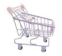 MagiDeal Mini Carrello della Spesa Giocattolo, Carrello da Supermercato Multifunzionale per Il Gioco di Ruolo, Portatile per Bambini dai 3 Anni in su, Regalo, Viola