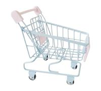 MagiDeal Mini Carrello della Spesa Giocattolo, Carrello da Supermercato Multifunzionale per Il Gioco di Ruolo, Portatile per Bambini dai 3 Anni in su, Regalo, Blu
