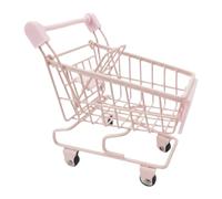 MagiDeal Mini Carrello della Spesa Giocattolo, Carrello da Supermercato Multifunzionale per Il Gioco di Ruolo, Portatile per Bambini dai 3 Anni in su, Regalo, Rosa