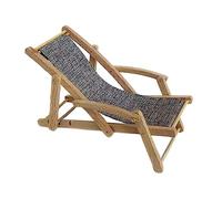 MagiDeal Mini Sedia da Esterno in 1/12, Scene di Stanze con Mobili in Miniatura, Mini Ornamenti per Sedie, Sedia in Miniatura per Architettura, Tavolo da, Grigio