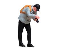 MagiDeal Miniatura in Resina Stimolata Modello Maschile 1/64 per Il Layout della Stazione Ferroviaria