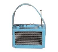 MagiDeal Modellino di Radio in Miniatura in 1:12 con Giradischi, Mobili per Casa delle Bambole E Radio Giocattolo per Camera da Letto, Soggiorno, Blu