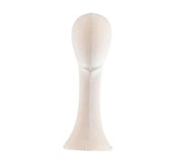 MagiDeal Modello a testa di manichino, supporto per lo styling di bellezza del manichino MANIKIN Maschera per la parrucca per copriletto per viaggi, negozio, Beige Lungo Collo