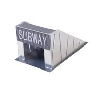 MagiDeal Modello di Stazione della metropolitana in Miniatura, Modello di Edificio, Giocattolo educativo per l'apprendimento, Accessorio per la Scena, 13 Cm