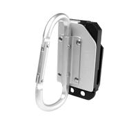 MagiDeal Moschettone per cintura portautensili, portachiave, in lega di alluminio, portatile, facile da attaccare, gancio per cintura, gancio per attrezzi per