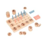 MagiDeal Numero in legno Il giocattolo di riconoscimento puzzle sviluppa le abilità motorie matematica Apprendimento puzzle Numeri di matematica per bambini