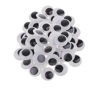 MagiDeal Occhietti Mobili Autoadesivi in plastica per Il Fai da Te, Accessori per Scrapbooking, Occhietti per La Creazione di Orsacchiotti E Bambole, Nero, 20mm 60 Pezzi