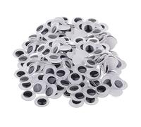 MagiDeal Occhietti Mobili Autoadesivi in plastica per Il Fai da Te, Accessori per Scrapbooking, Occhietti per La Creazione di Orsacchiotti E Bambole, Nero, 15mm 200 Pezzi