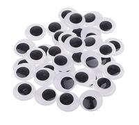 MagiDeal Occhietti Mobili Autoadesivi in plastica per Il Fai da Te, Accessori per Scrapbooking, Occhietti per La Creazione di Orsacchiotti E Bambole, Nero, 25mm 40 Pezzi